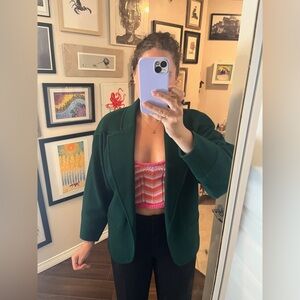 Vintage green wool & cashmere coat